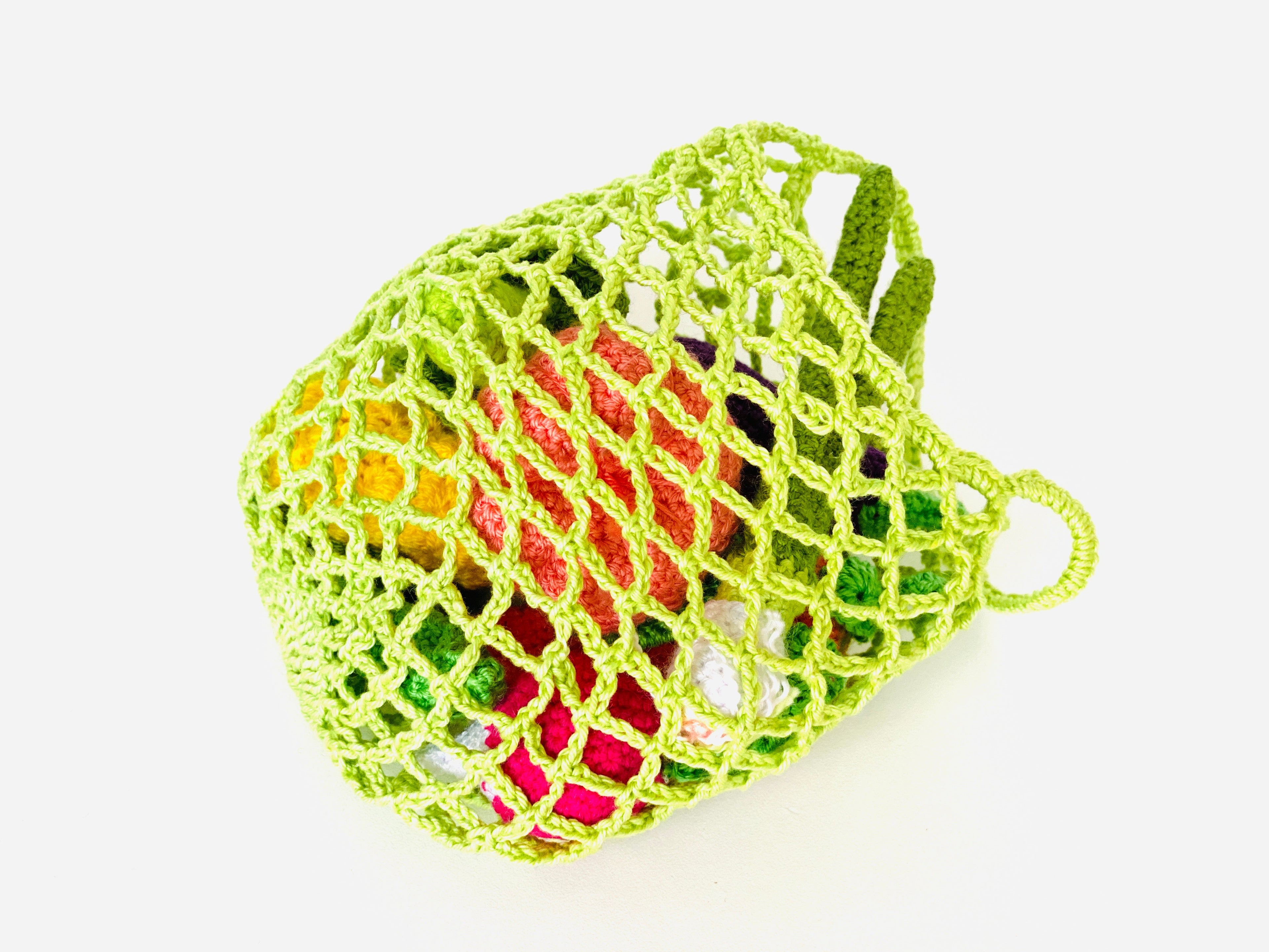 Crochet Vegetables set with a bag