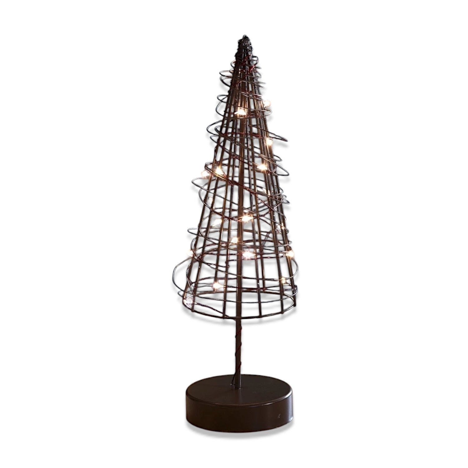 Brown Wire Tree LED Table Light