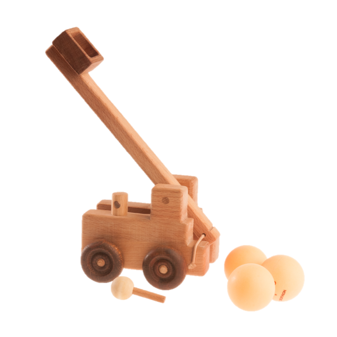 Hand-Crafted Wooden Catapult Sling Shot Toy