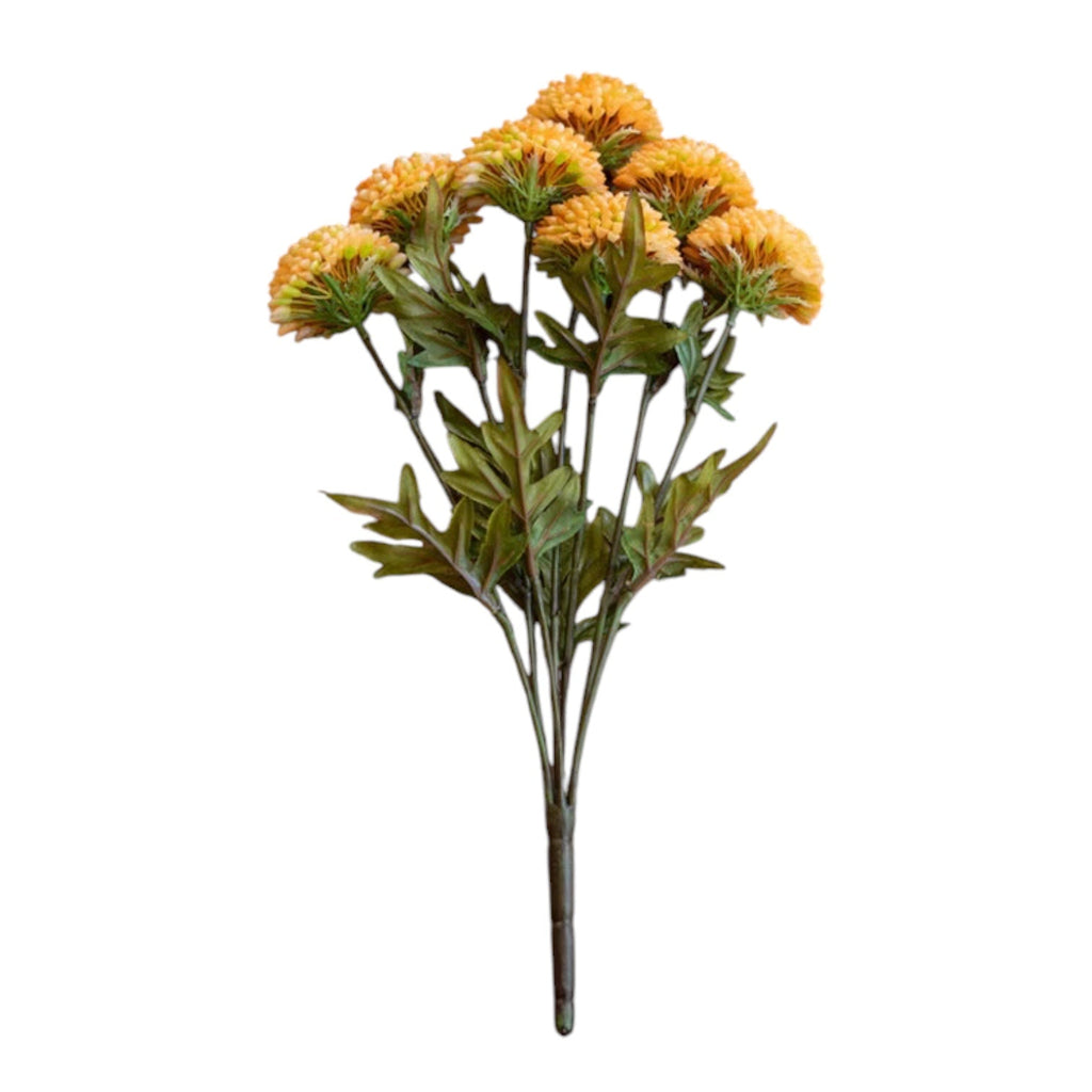 Artificial Yellow Ball Dahlia Bundle