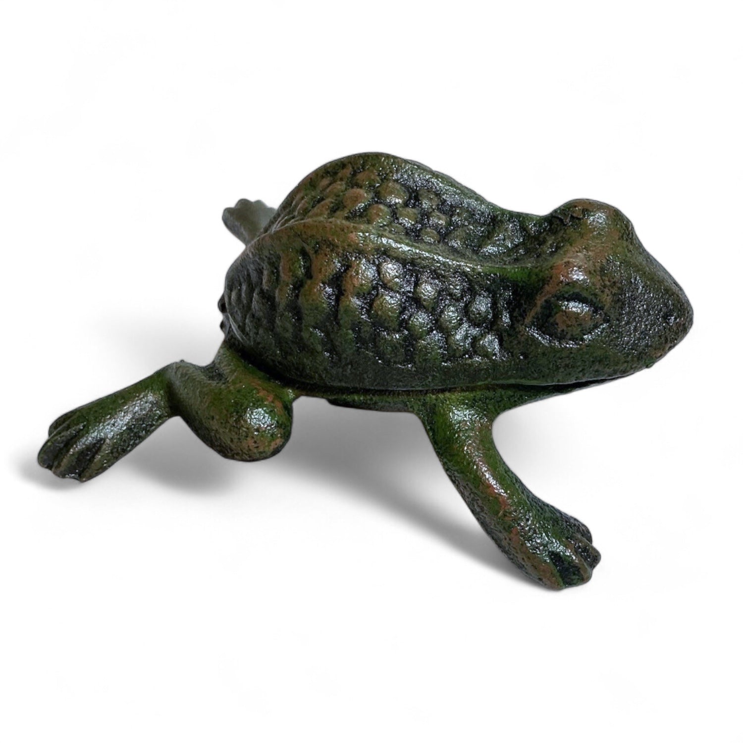 Cast Iron Frog Key Holder Trinket Box