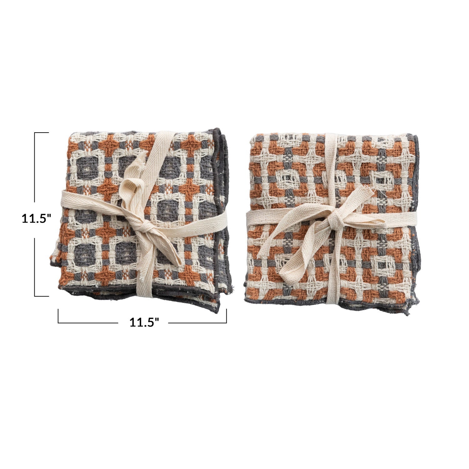 Cotton Dobby Dish Cloths (Set of 3)