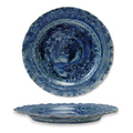 Blue Reactive Glaze Cermamic Dinner Plate