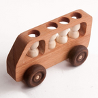 Wooden Toy Bus With Passengers