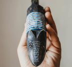 Hand-Carved Wooden Wolf Toy